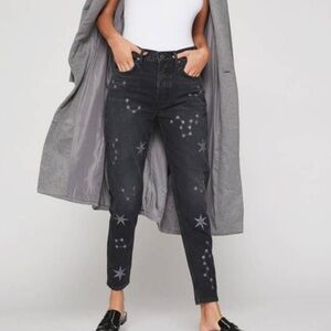 GRLFRND Jeans Women 26 Skinny Karolina Star Embroidered constellation B6